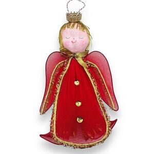 Vintage MCM Angel Christmas Ornament Mid Century Kitschy Kitschmas